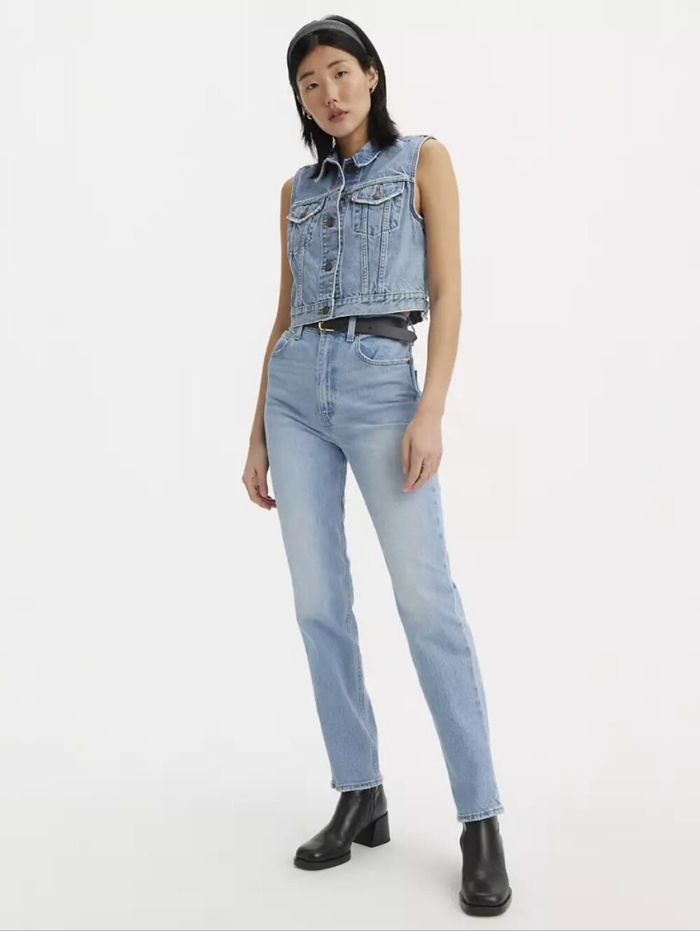 Levi's 70's High Slim Straight 30W 30L In Light Her Up
